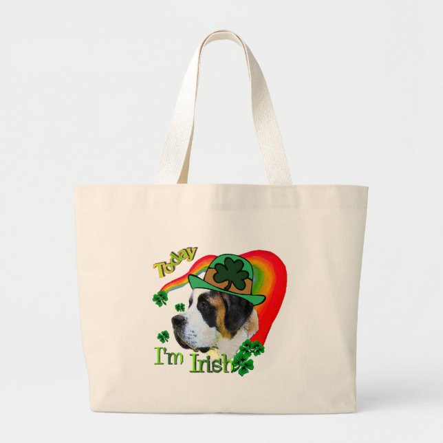 Saint Bernard St Patricks Jumbo Stoffbeutel (Vorne)