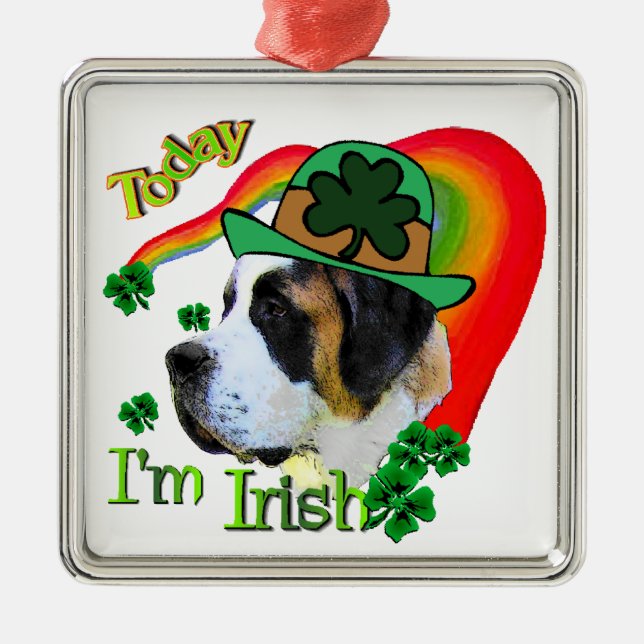 Saint Bernard St Patricks Ornament Aus Metall (Vorne)