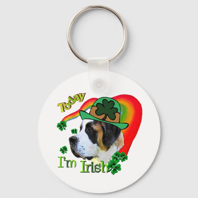 Saint Bernard St Patricks Schlüsselanhänger (Vorderseite)