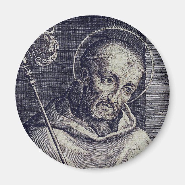 Saint Bernard von Clairvaux Magnet (Vorne)