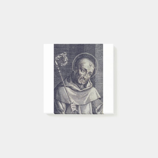 Saint Bernard von Clairvaux Post-it Klebezettel (Vorderseite)