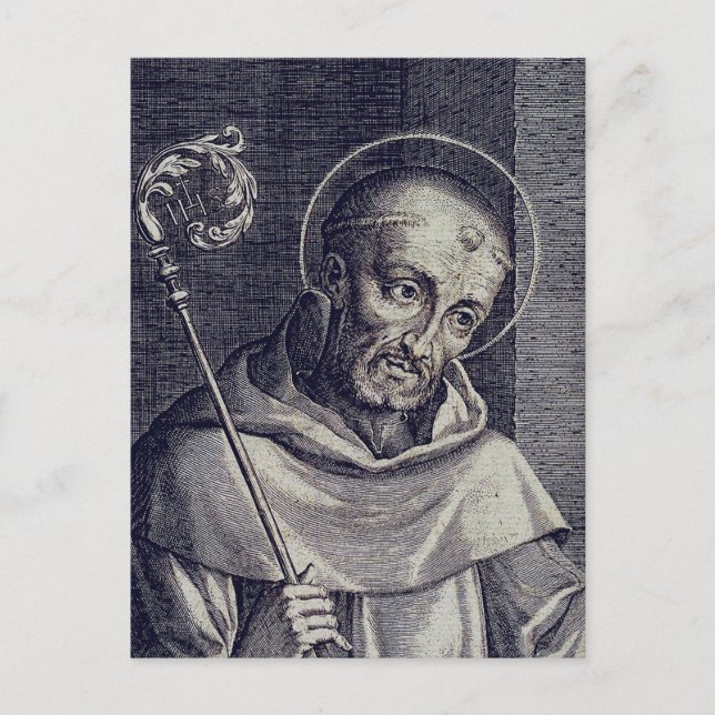 Saint Bernard von Clairvaux Postkarte (Vorderseite)