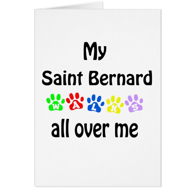 Saint Bernard Walks Design (Vorne)