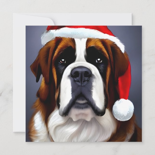 Saint Bernard Weihnachten (Vorderseite)