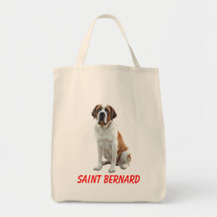 Saint Bernard Welpe Hund Leinwand Lebensmittelgesc Tragetasche