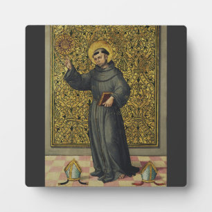 Saint Bernardino von Siena Fotoplatte
