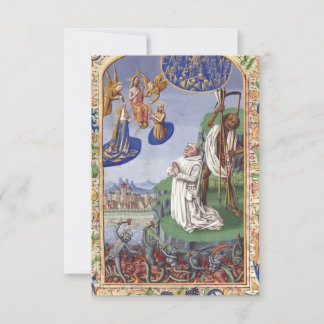 Saint Bernard's Lament Monastic Solitude Holy Card Dankeskarte