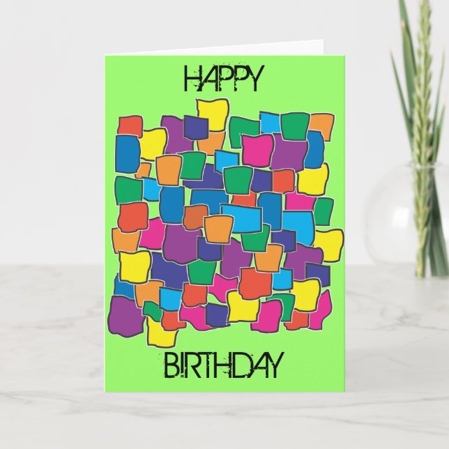 Saint Blocks - Carte d'anniversaire (Devant)