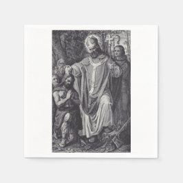 Saint Boniface Englischer Benediktinermönch Serviette