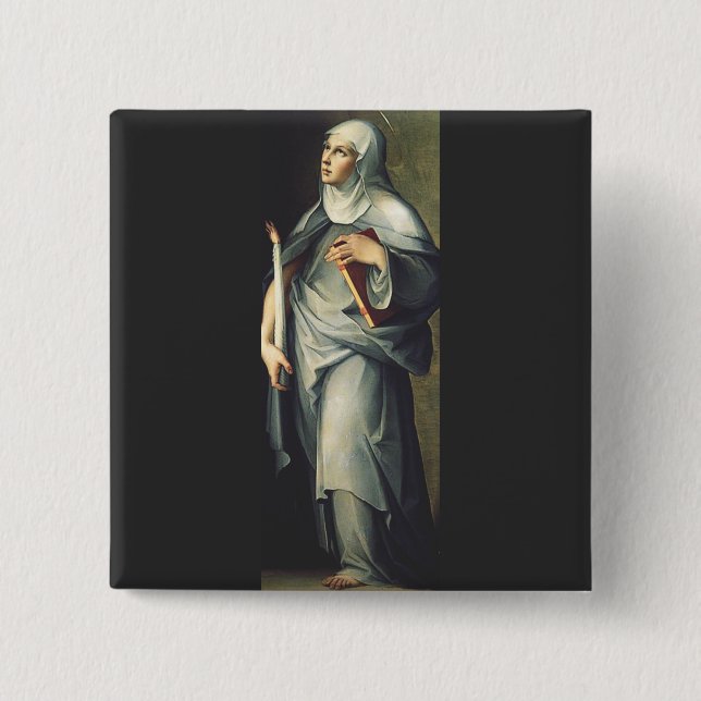 Saint Bridget von Schweden Button (Vorderseite)