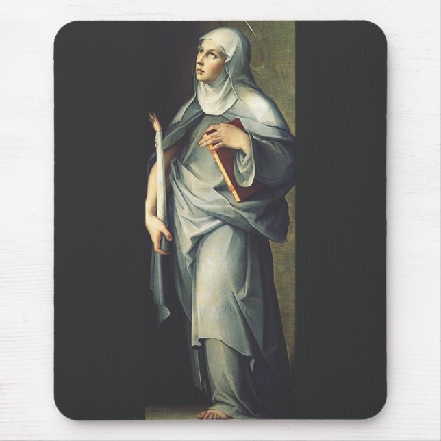 Saint Bridget von Schweden Mousepad (Vorne)