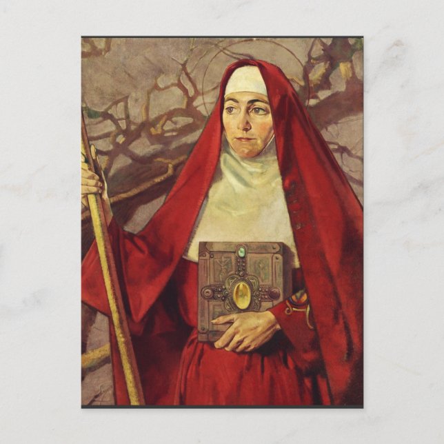 Saint Brigid von Irland Postkarte (Vorderseite)