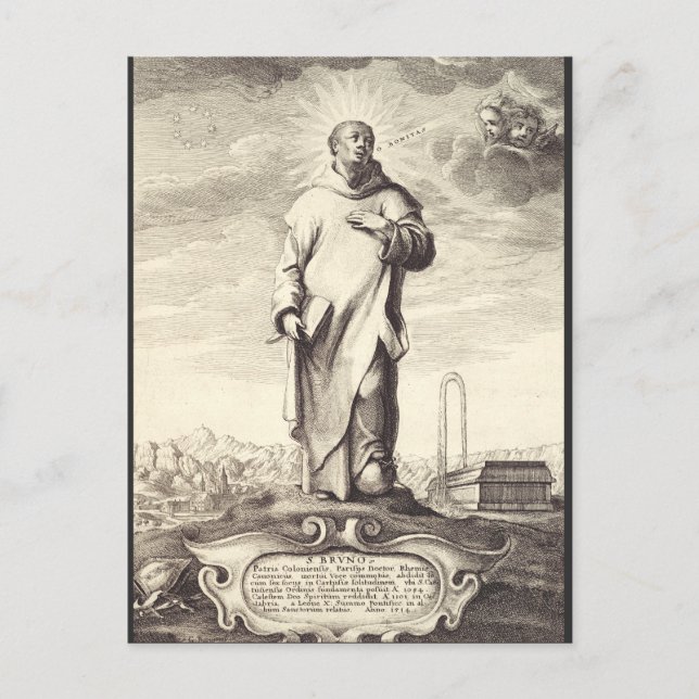 Saint Bruno von Köln Postkarte (Vorderseite)