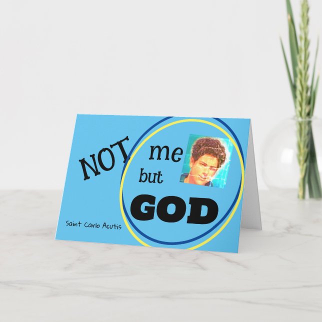 Saint Carlo Acutis Card Karte (Vorderseite)
