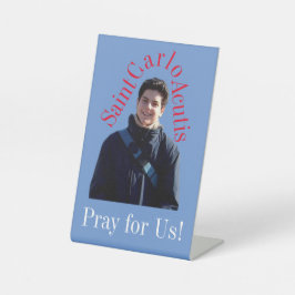 Saint Carlo Acutis Sockelschild