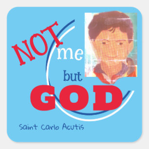 Saint Carlo Acutis Square Sticker