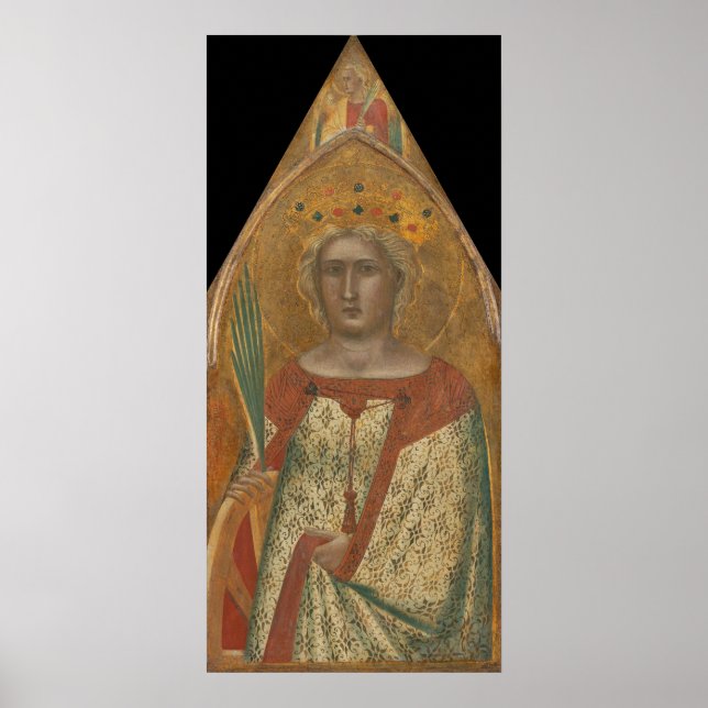 Saint Catherine, Pietro Lorenzetti Poster des Beau (Devant)