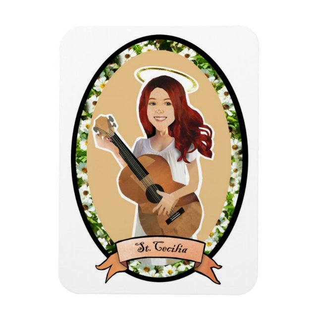 Saint Cecilia Patron Saint de la Musique Magnet (Vertical)