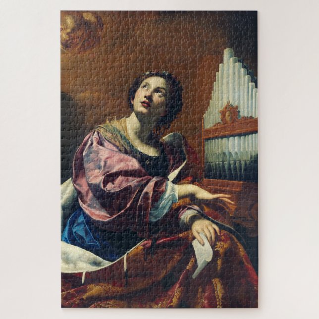 Saint Cecilia von Simon Vouet (Vertikal)