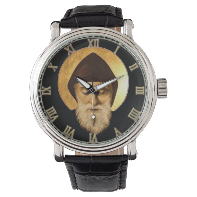 Saint Charbel (Sharbel) Makhlouf Maronite Rite Armbanduhr (Vorderseite)