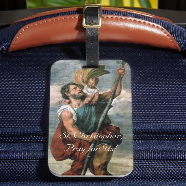 Saint Christopher Gepäckanhänger (Vorderseite Insitu 2)