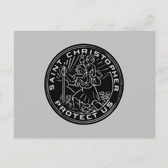 Saint Christopher Medal Postkarte (Vorderseite)