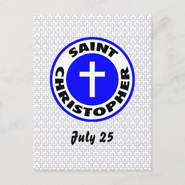 Saint Christopher Postkarte (Vorderseite)