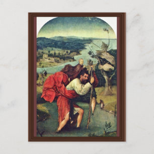 Saint Christopher. Von Hieronymus Bosch (Best Qual Postkarte