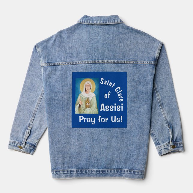 Saint Clare Assisi Jeansjacke (Rückseite)