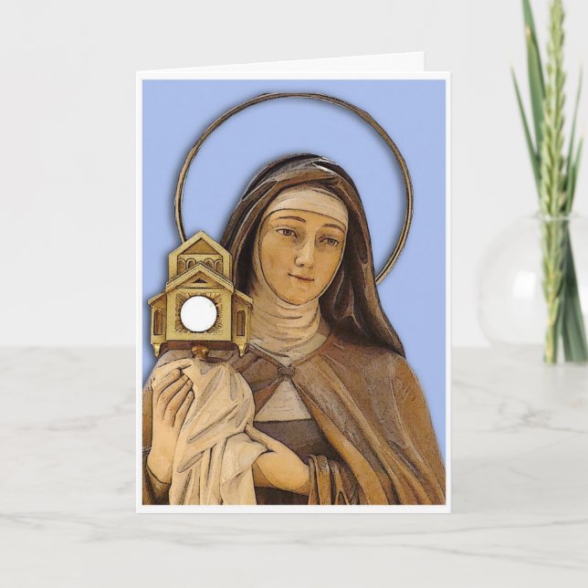 Saint Clare Assisi Karte (Vorderseite)