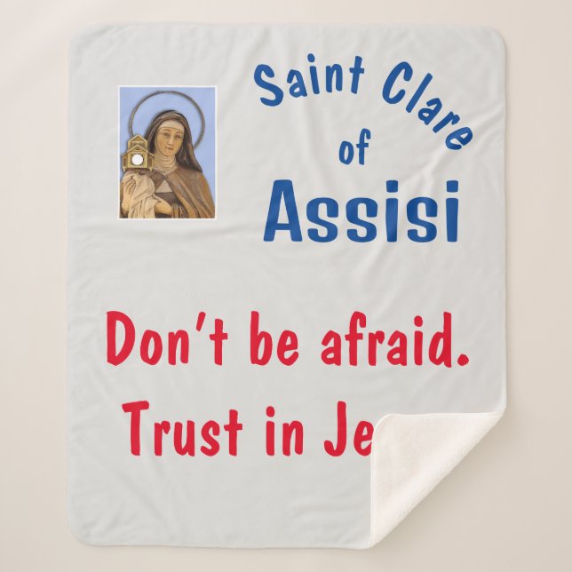 Saint Clare Assisi Sherpadecke (Vorderseite)