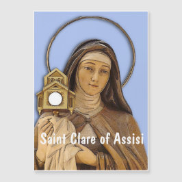 Saint Clare von Assisi Magnetkarte