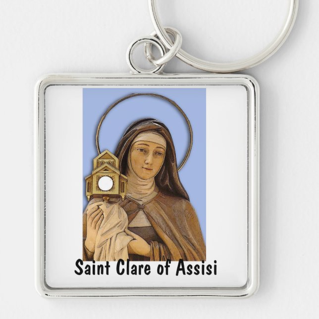 Saint Clare von Assisi Schlüsselanhänger (Vorne)