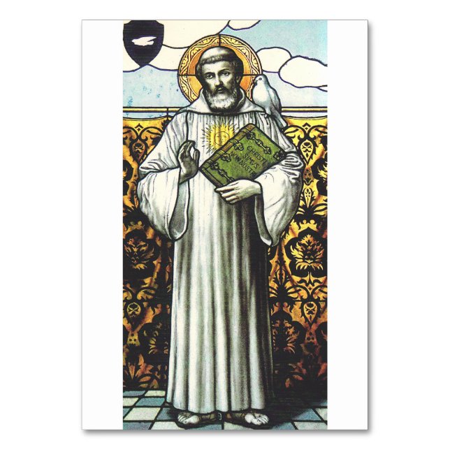 Saint Columbanus, irischer Missionar Tischnummer (Vorderseite)