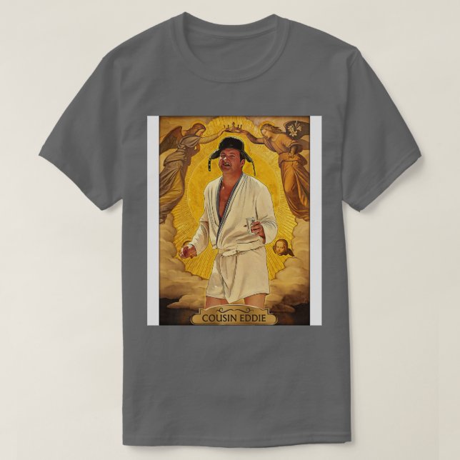 Saint Cousin Eddie Christmas Vacation Fan Art T-Shirt (Design vorne)