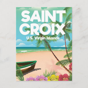 Saint Croix, Amerikanische Jungferninseln Reisepla Postkarte