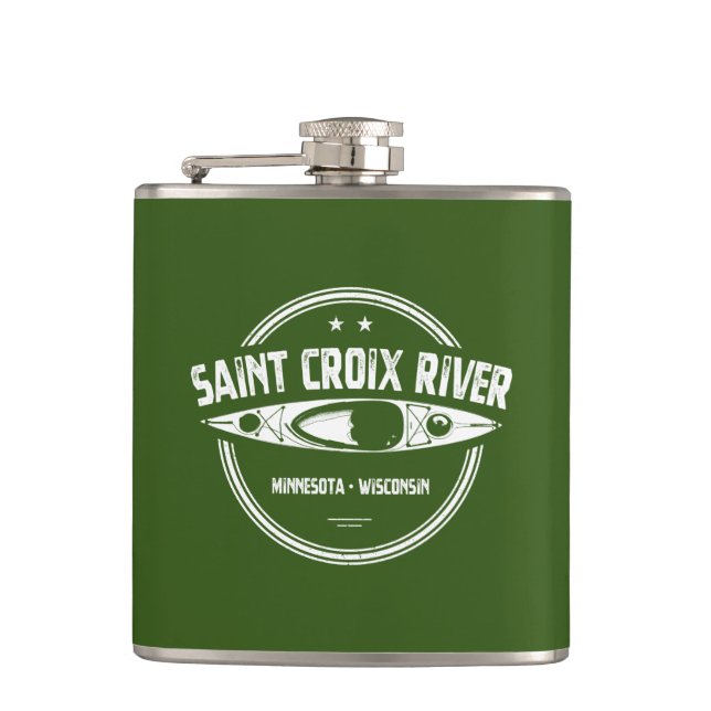 Saint Croix Fluss Minnesota Wisconsin Kayaking Flachmann (Vorderseite)