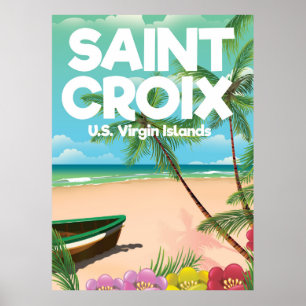 Saint Croix, U.S. Jungfrau Islands Reiseplakat Poster