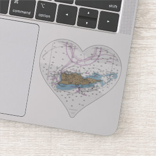 Saint Croix USVI Chart Aufkleber