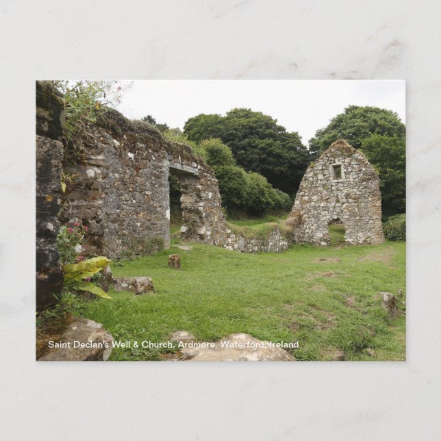 Saint Declan's Well & Church Ireland Postcard Postkarte (Vorderseite)