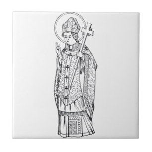 Saint Deiniol Abbot und Bischof Fliese