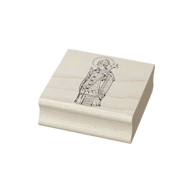 Saint Deiniol Abbot und Bischof Gummistempel (Stempel)