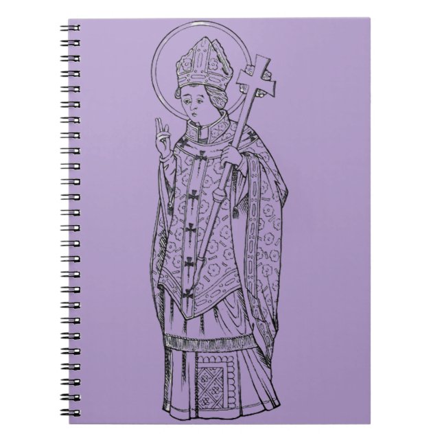 Saint Deiniol Abbot und Bischof Notizblock (Vorderseite)