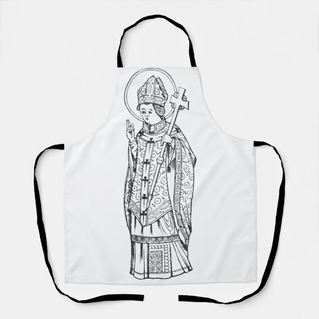 Saint Deiniol Abbot und Bischof Schürze (Vorderseite)