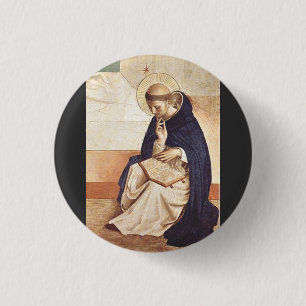 Saint Dominic de Guzman von Fra Angelico Button