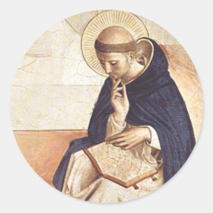 Saint Dominic de Guzman von Fra Angelico Runder Aufkleber