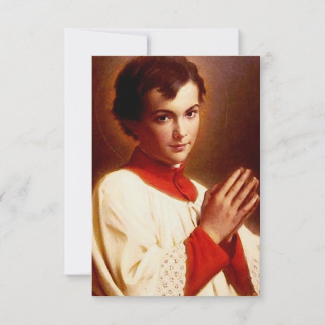 Saint Dominic Savio Dankeskarte (Vorderseite)