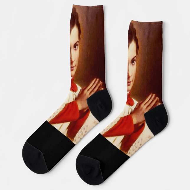 Saint Dominic Savio Socken (Linkes Detail)