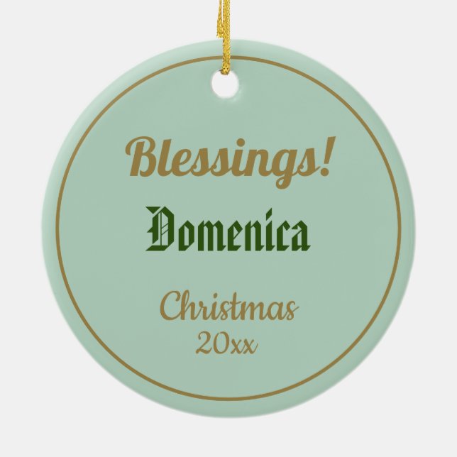 Saint Dominique de Guzman (BK 07) Ornement en céra (Dos)