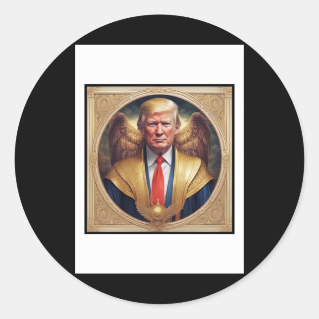 Saint Donald Runder Aufkleber (Vorderseite)